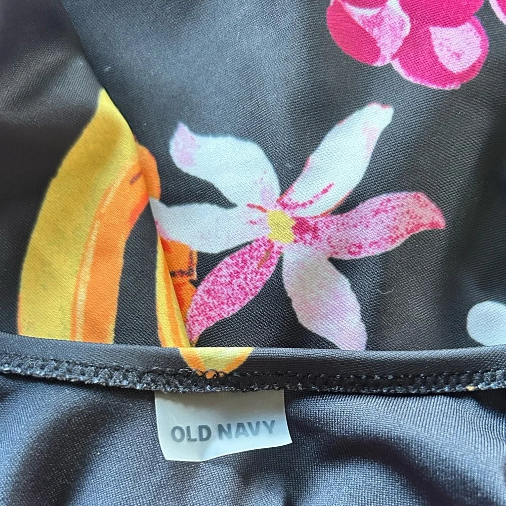 Tropical Fruit Print One-Piece Swimsuit | Size S | Like New OLD NAVY